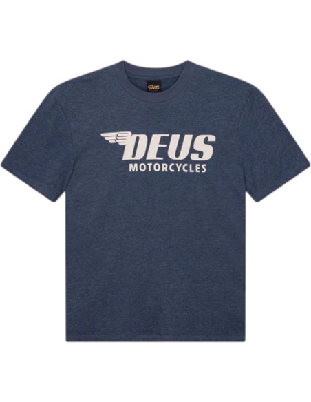Deus Ex Machina - T-Shirt bleu imprimé