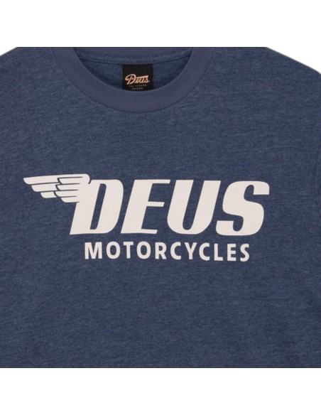 Deus Ex Machina - T-Shirt bleu imprimé