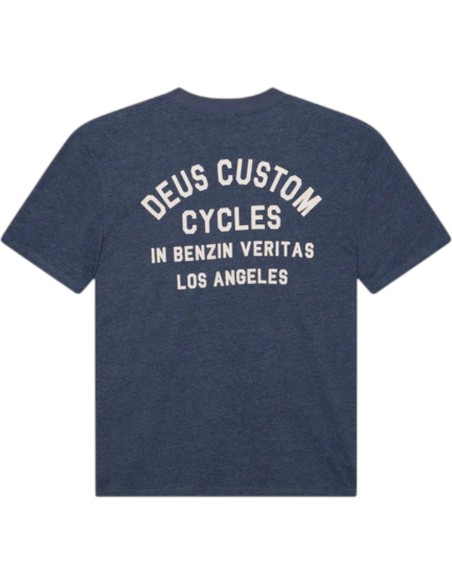 Deus Ex Machina - T-Shirt bleu imprimé