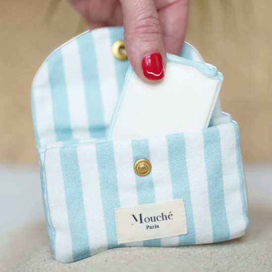 Mouché Paris| Pochette 6 mouchoirs à rayures 2