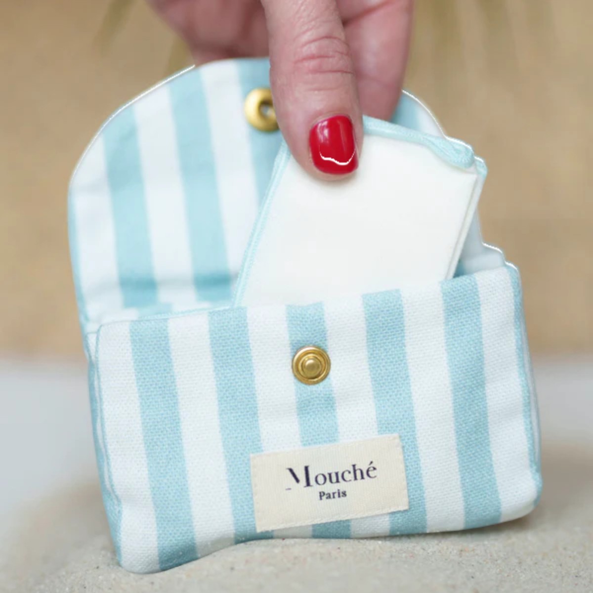 Mouché Paris| Pochette 6 mouchoirs à rayures