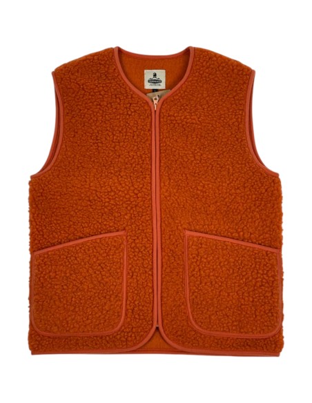 COLDBREAKER | Gilet en laine sans manches orange