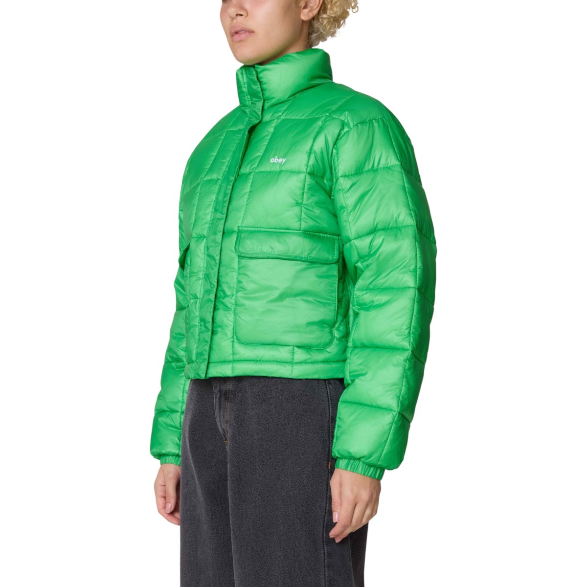 OBEY - Doudoune vert femme