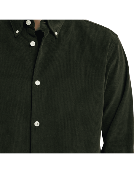 Selected homme | Chemise velours vert homme