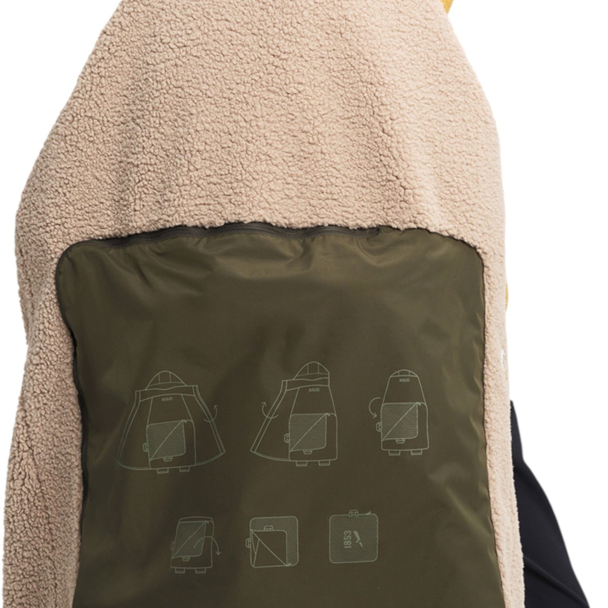 Aigle - Parka rainpack mixte kaki