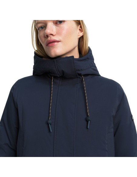 Aigle - Parka mi-longue bleu marine femme