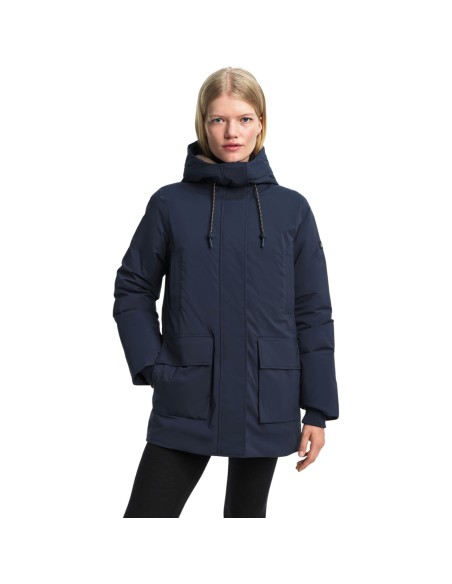Aigle - Parka mi-longue bleu marine femme