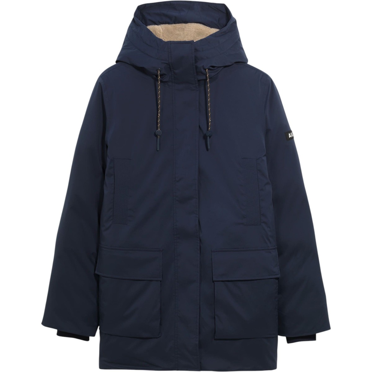 Aigle - Parka mi-longue bleu marine femme
