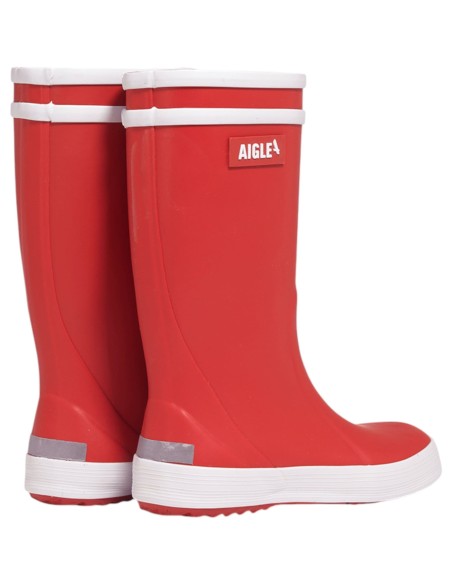 Aigle - Bottes pour enfant fourrée rouge