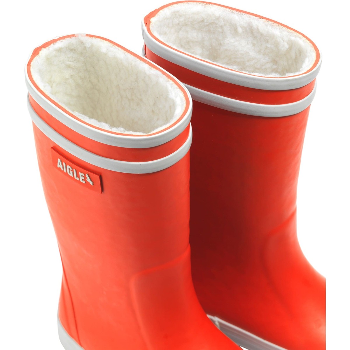 Aigle - Bottes pour enfant fourrée rouge