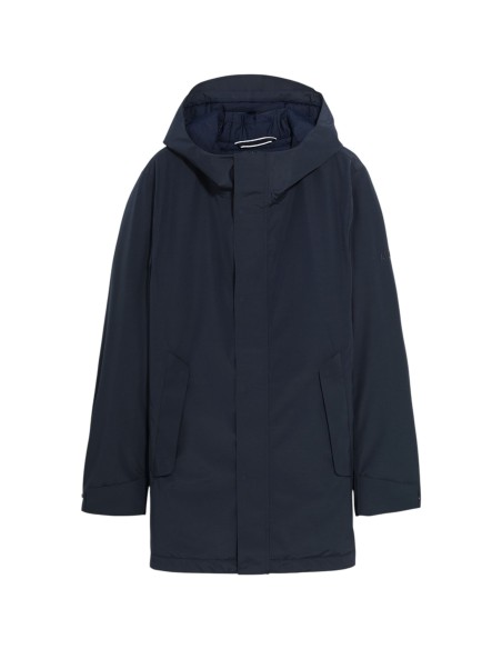 Aigle - Parka mi-longue bleu marine homme