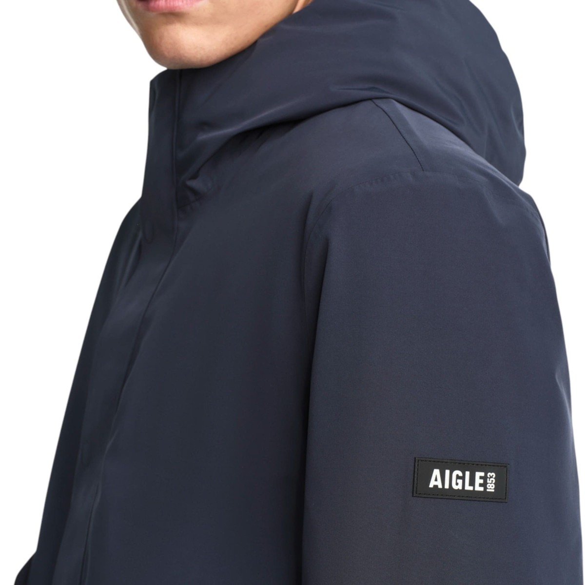 Aigle - Parka mi-longue bleu marine homme