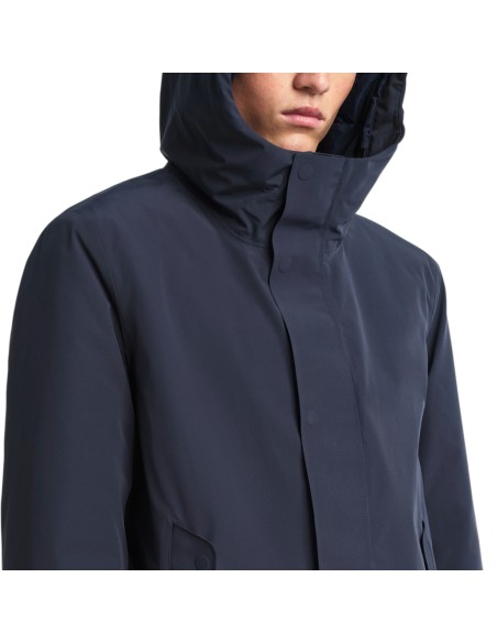 Aigle - Parka mi-longue bleu marine homme