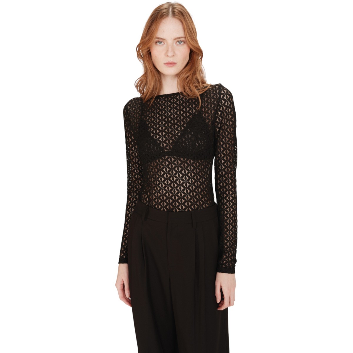 Grace et Mila | Body dentelle noir