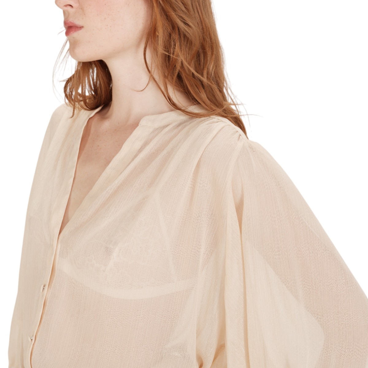 Grace et Mila | Blouse à paillette écru