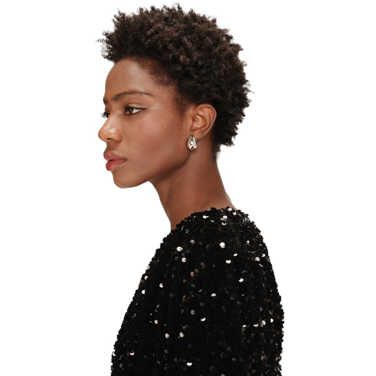 Grace et Mila | Combishort noir à sequins