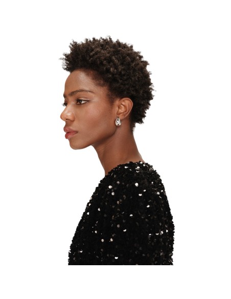 Grace et Mila | Combishort noir à sequins