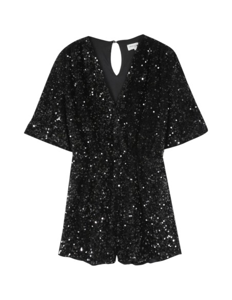 Grace et Mila | Combishort noir à sequins