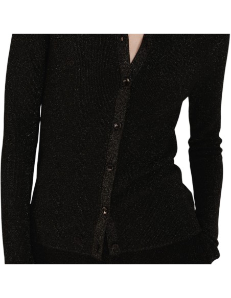 Grace et Mila |Cardigan noir à paillettes