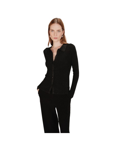 Grace et Mila |Cardigan noir à paillettes