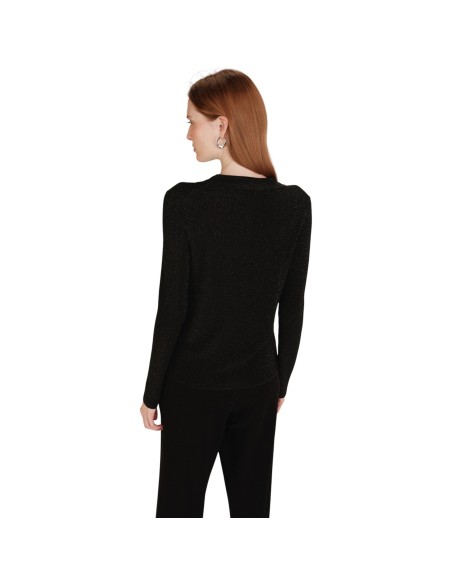 Grace et Mila |Cardigan noir à paillettes