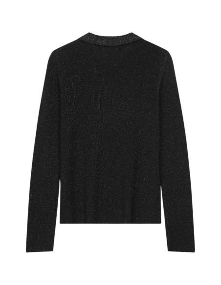 Grace et Mila |Cardigan noir à paillettes