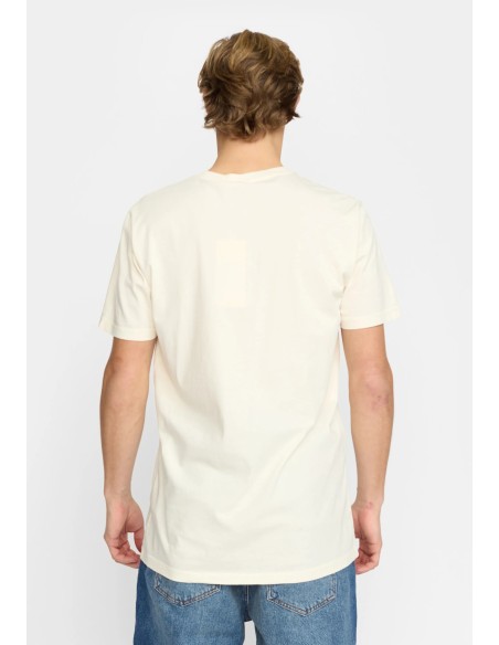 Révolution - T-Shirt écru avec poche et broderie