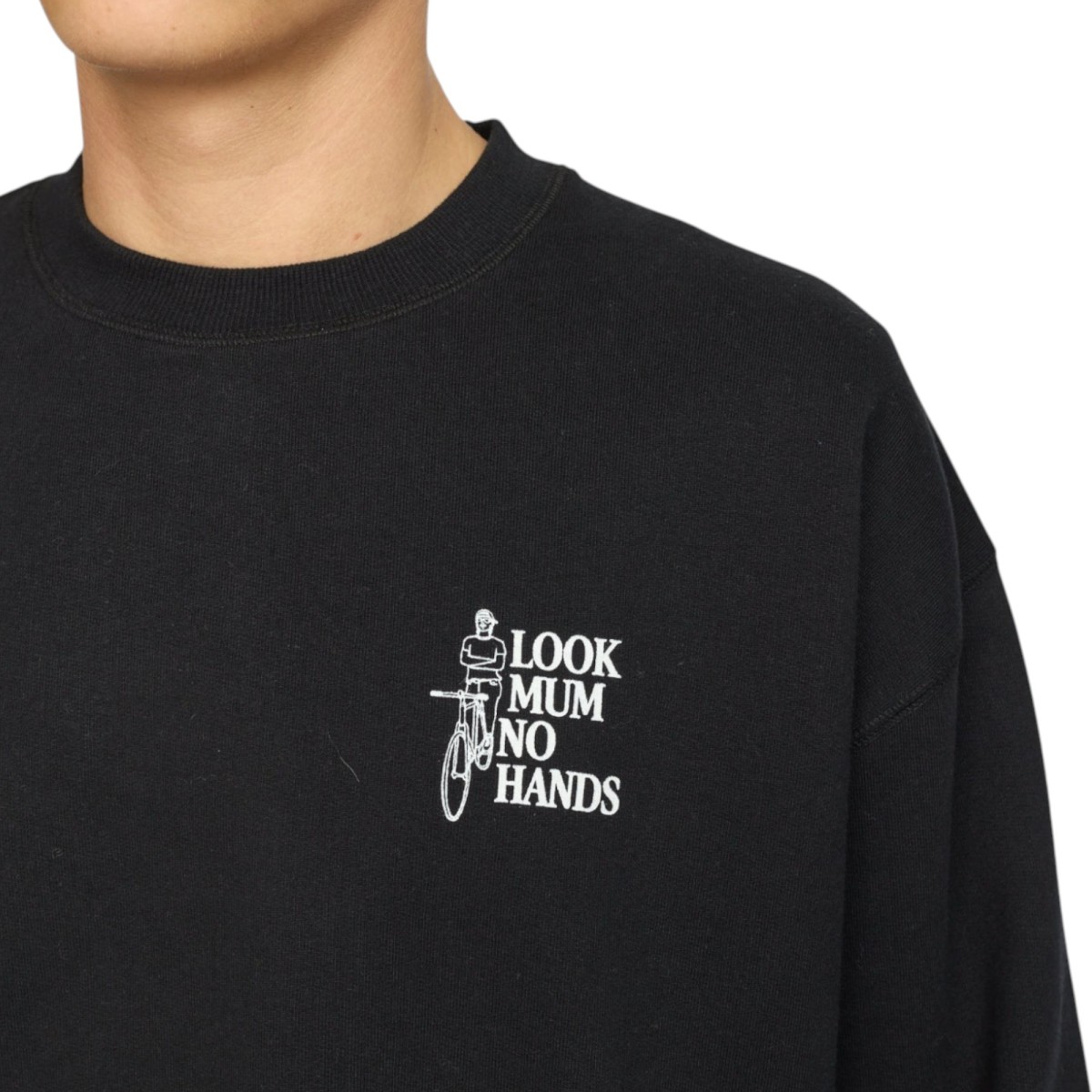 Révolution - Sweat noir look mum no hands