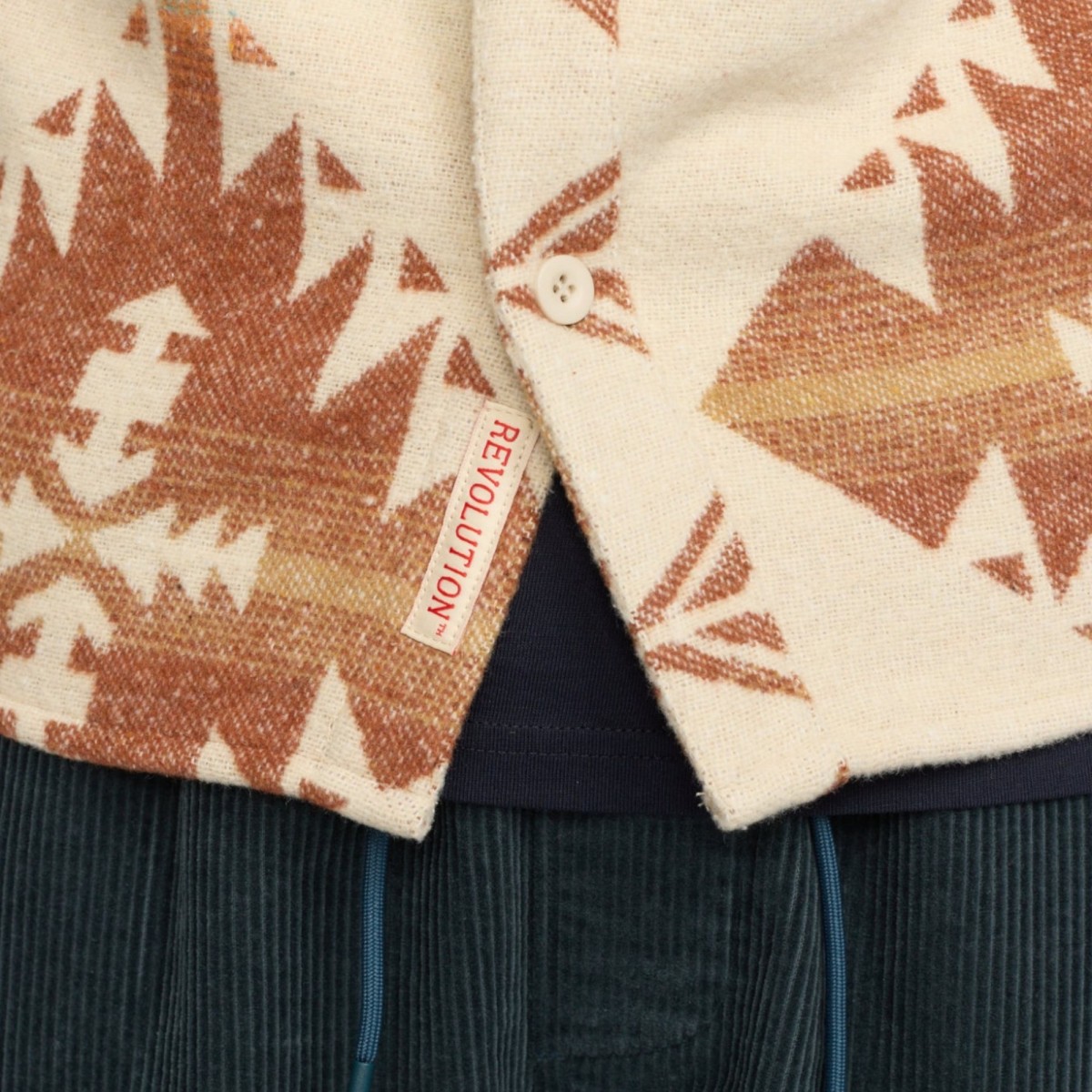 Révolution - Veste chemise à motifs