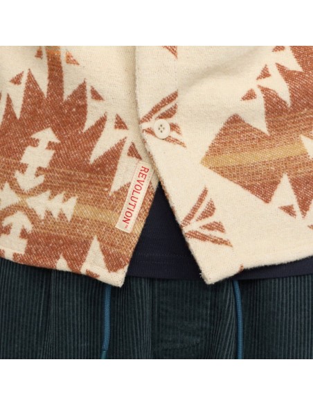 Révolution - Veste chemise à motifs