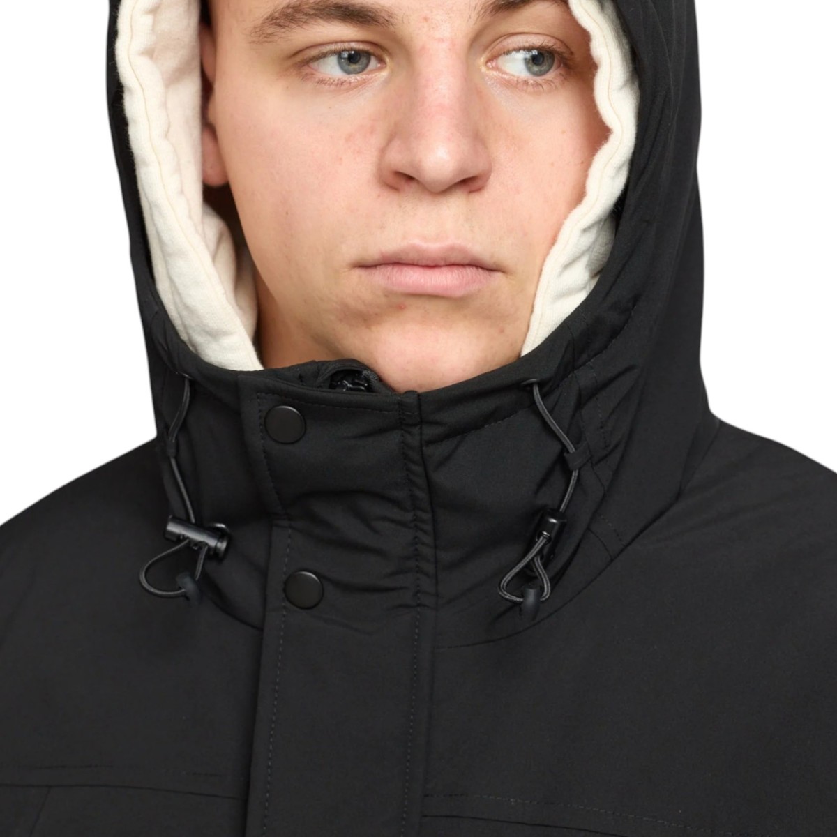 Révolution - Manteau mi-long noir homme