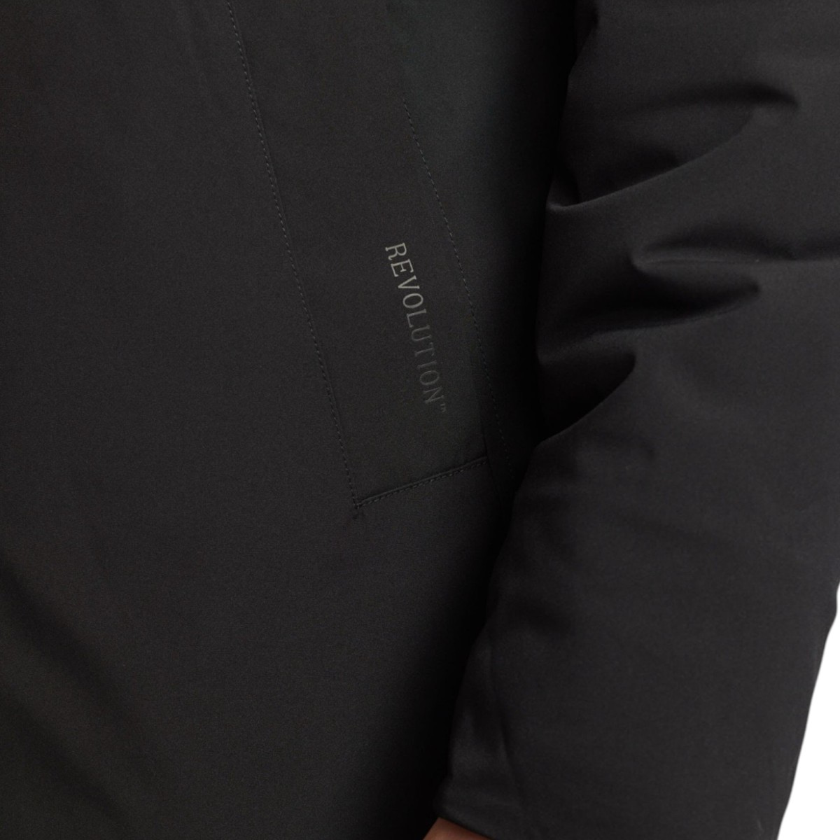 Révolution - Manteau mi-long noir homme