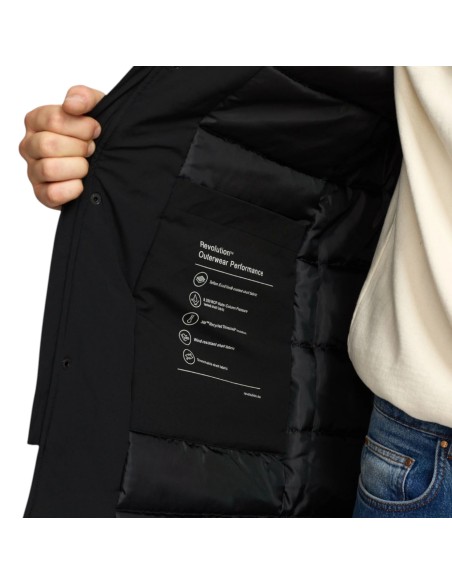 Révolution - Manteau mi-long noir homme