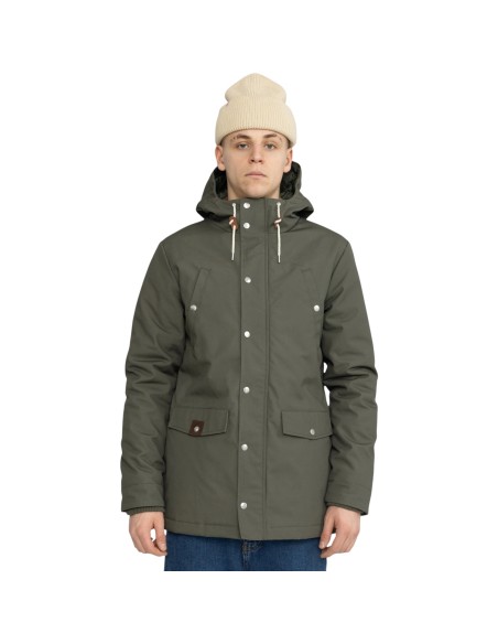Révolution - Manteau mi-long vert homme
