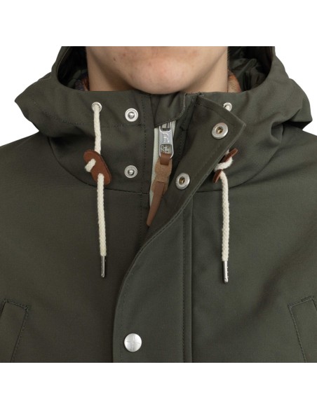 Révolution - Manteau mi-long vert homme