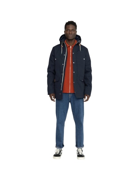 Révolution - Manteau mi-long bleu homme