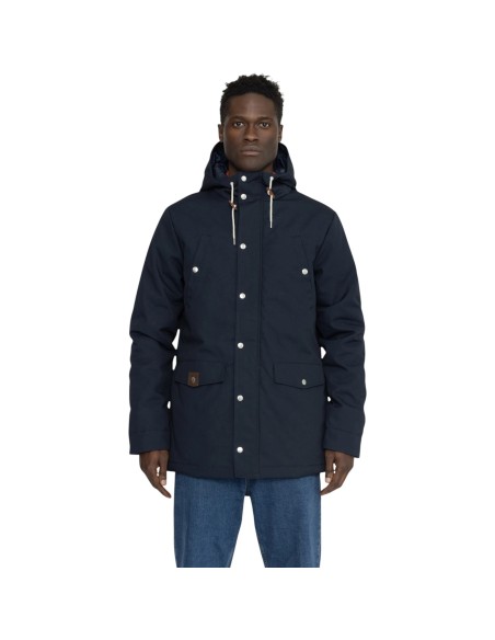 Révolution - Manteau mi-long bleu homme