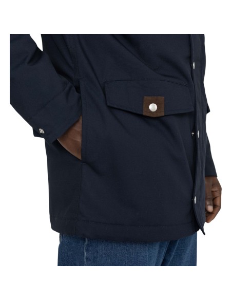 Révolution - Manteau mi-long bleu homme