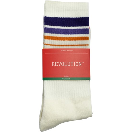 Révolution - Chaussettes tennis avec rayures
