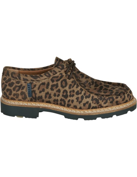 Christian Pellet | Derbies croute velours léopard