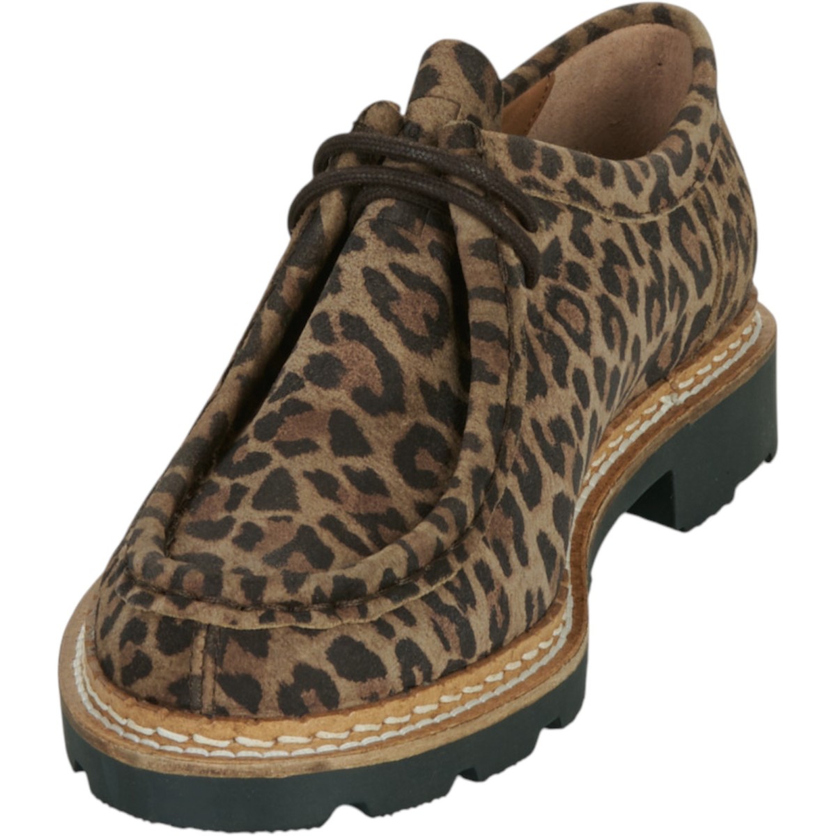 Christian Pellet | Derbies croute velours léopard