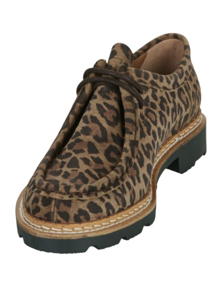 Christian Pellet | Derbies croute velours léopard