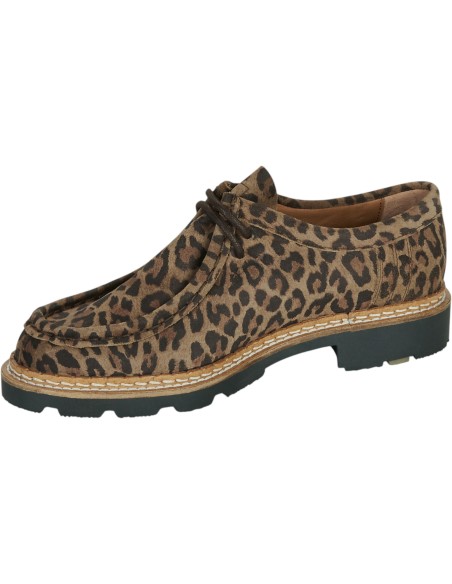 Christian Pellet | Derbies croute velours léopard