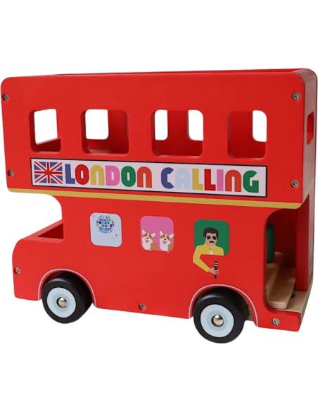 Le petit souk| Bus londonien et ses chanteurs en bois