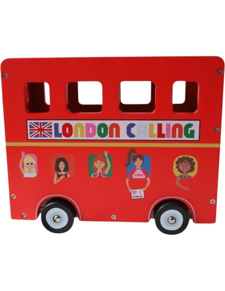 Le petit souk| Bus londonien et ses chanteurs en bois