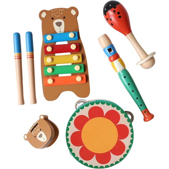 Le petit souk| Set musical 5 instruments en bois