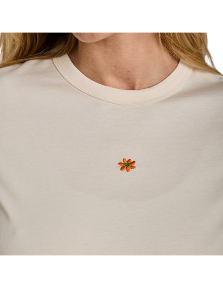 Graine Clothing - T-shirt écru et orange avec défaut