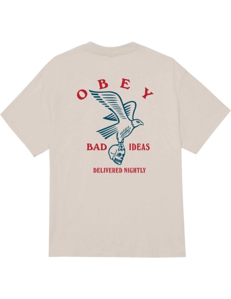 OBEY - T-shirt  gris avec impression