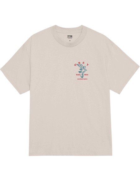 OBEY - T-shirt  gris avec impression