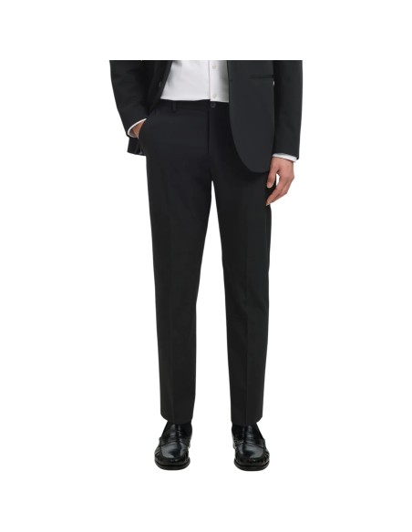 Selected | Pantalon de costume slim noir structuré